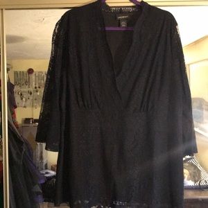 Lane Bryant fancy lace blouse